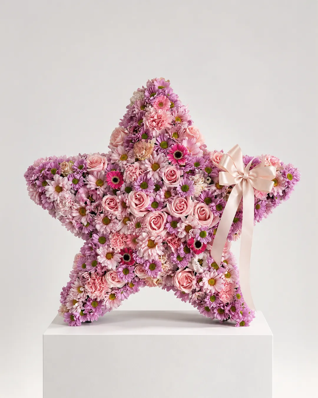 Arreglo Floral en Forma de Estrella Rosa | Lattice Flores
