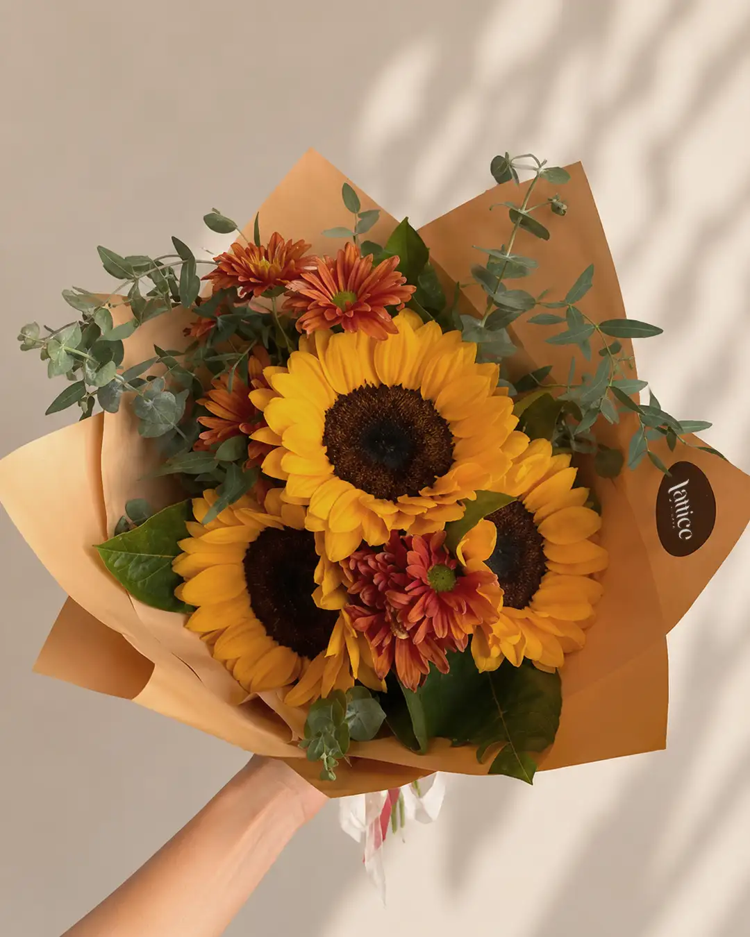 Ramo de 3 Girasoles Otoño Premium | Lattice Flores