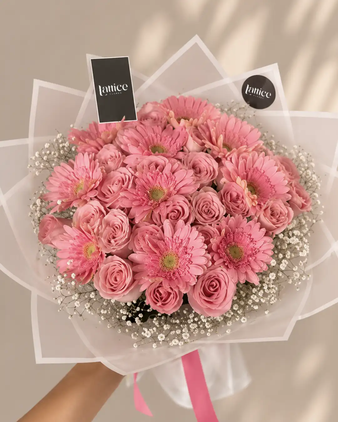 Ramo Romance Rosa Premium | Lattice Flores