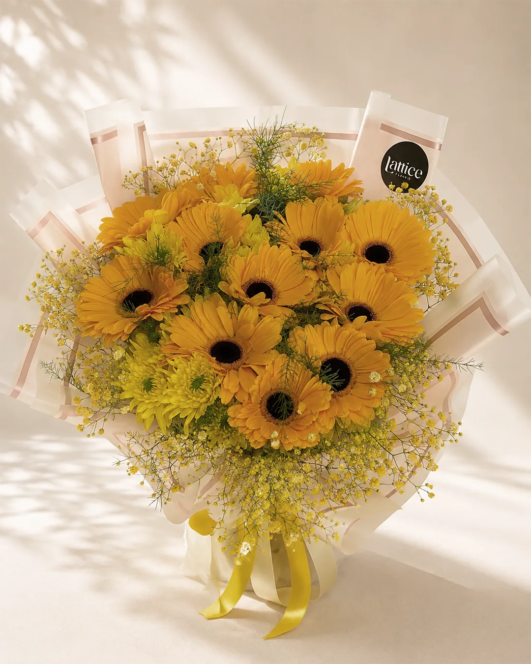 Ramo de Gerberas Amarillas | Lattice Flores