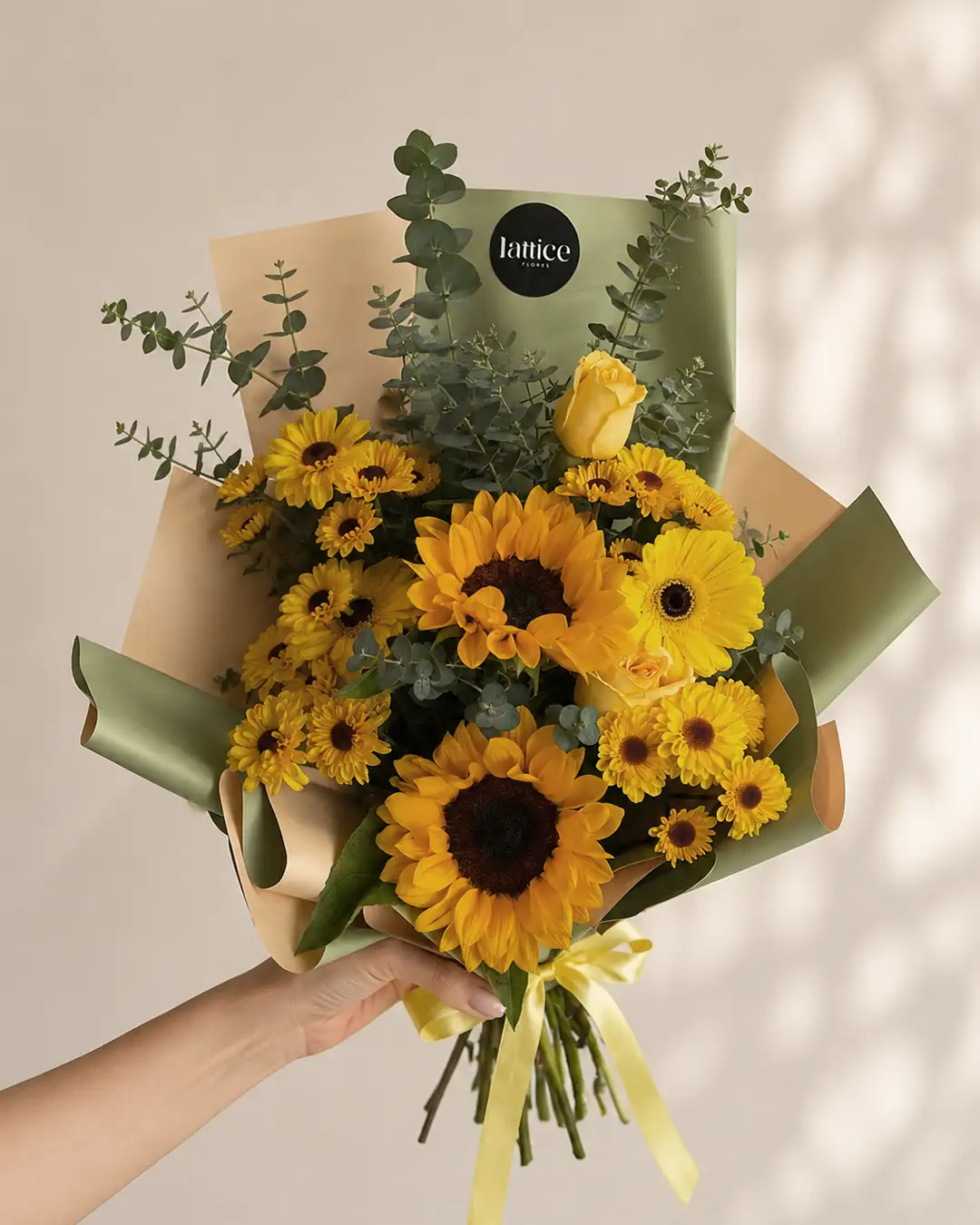 Ramo Girasoles Dorados | Lattice Flores