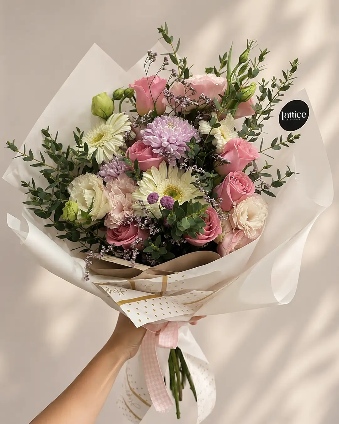 Bouquet Romance Pastel | Lattice Flores