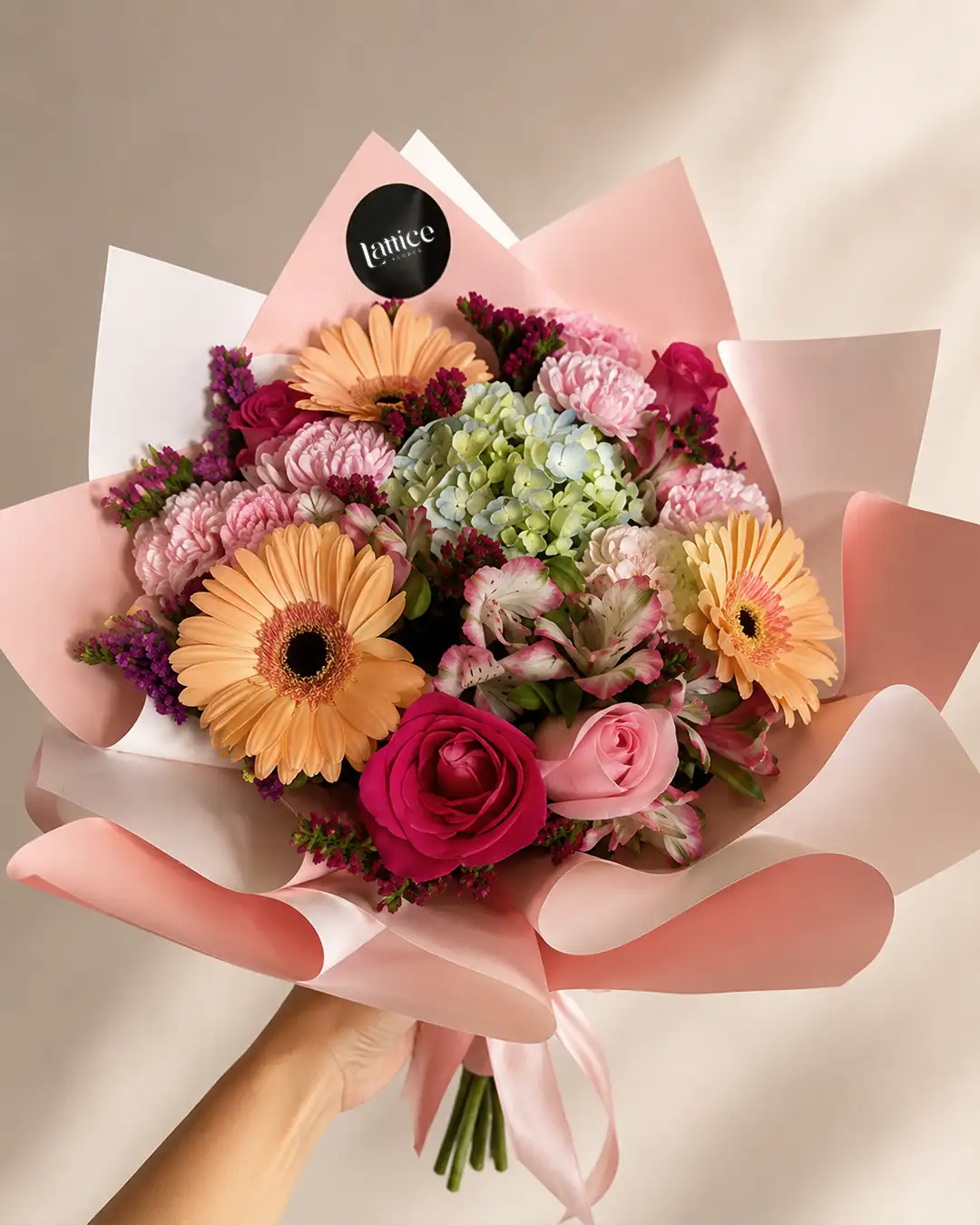 Ramo Rosas y Gerberas Premium | Lattice Flores