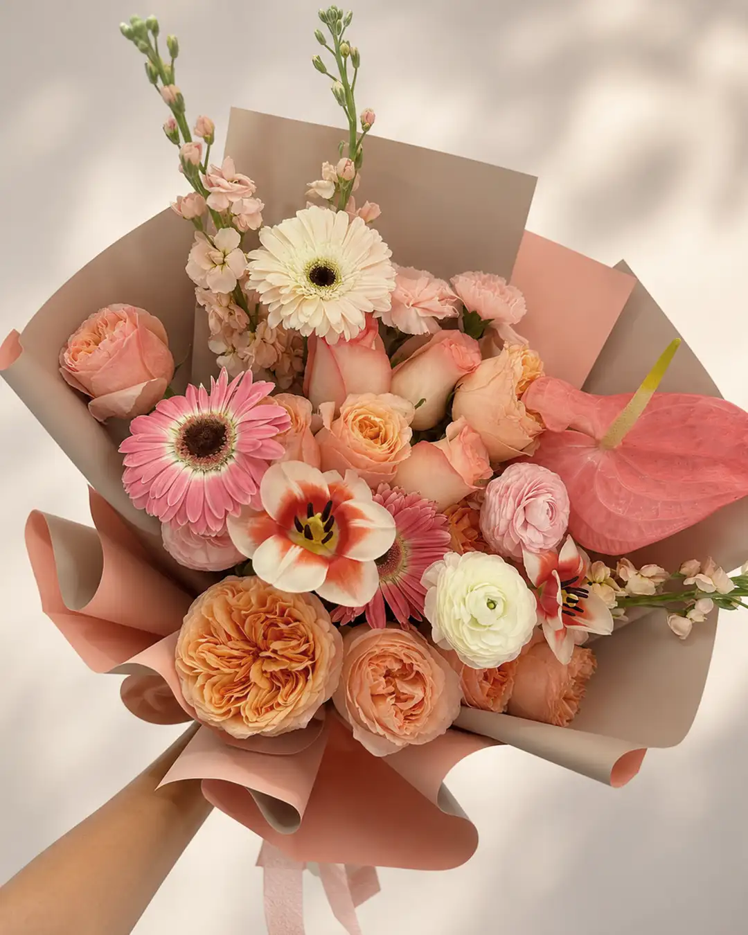 Bouquet Blush Elegance | Lattice Flores