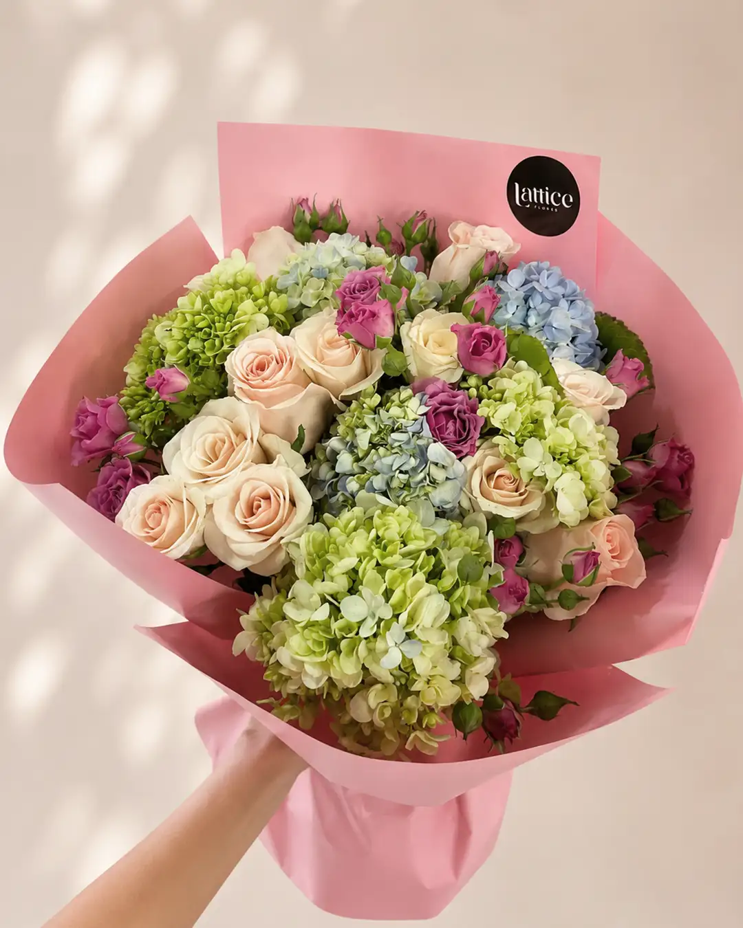 Bouquet Hortensias Pastel Deluxe | Lattice Flores