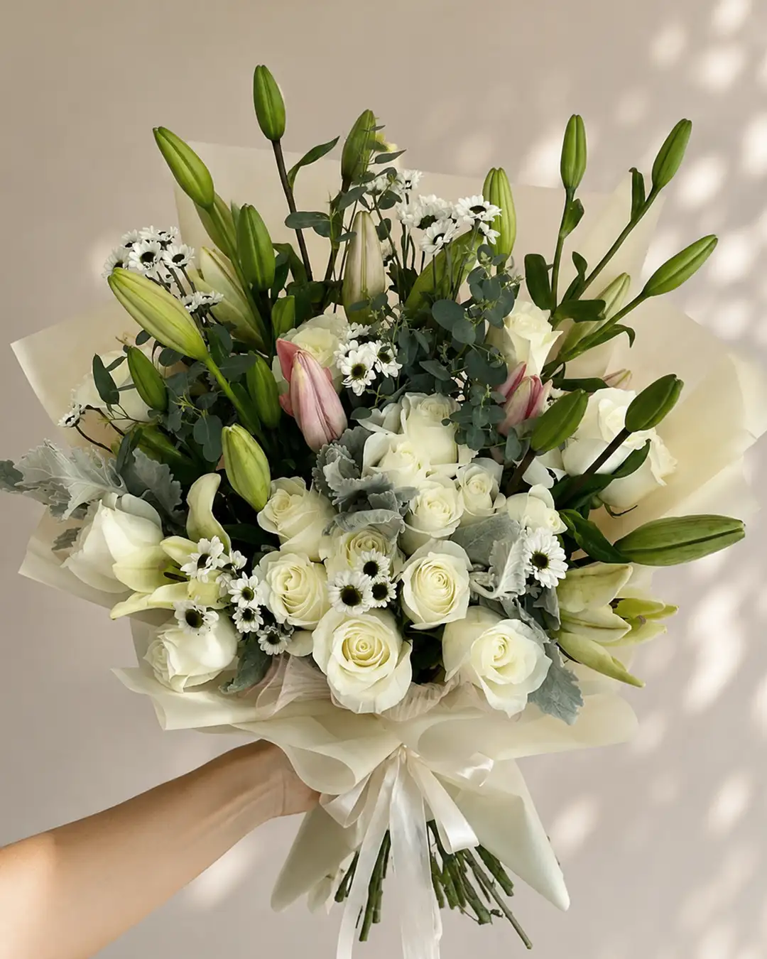 Bouquet Ivory Elegance | Lattice Flores