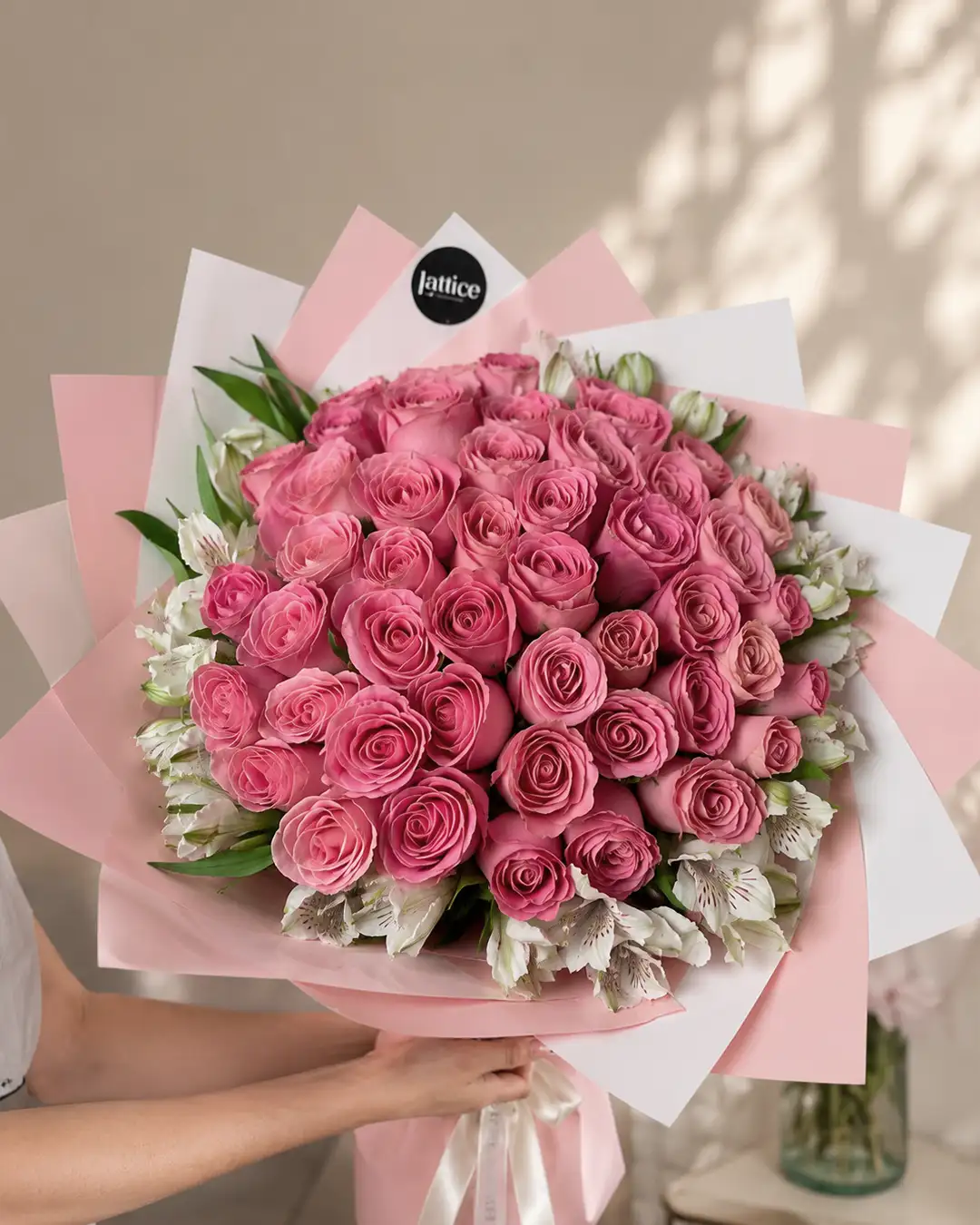 Ramo Rosas Rosadas Deluxe | Lattice Flores
