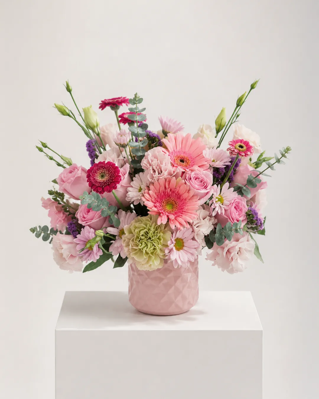 Pink Garden | Arreglo Floral en Florero Rosa