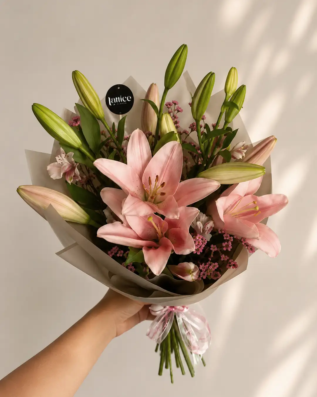 Ramo de Lirios Rosados Premium | Lattice Flores